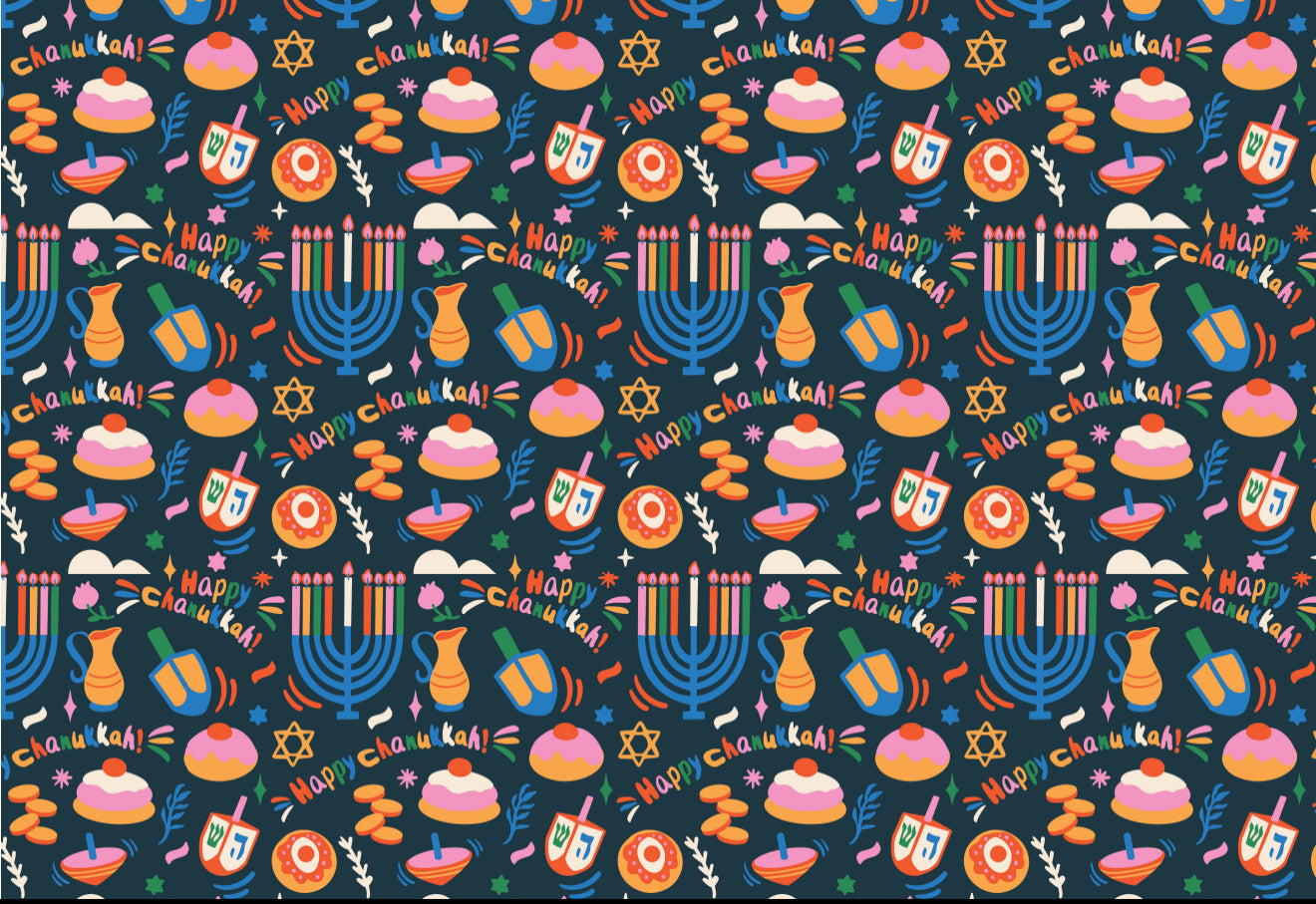 Rainbow Chanukah - Placemat