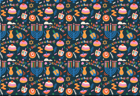 Rainbow Chanukah - Placemat