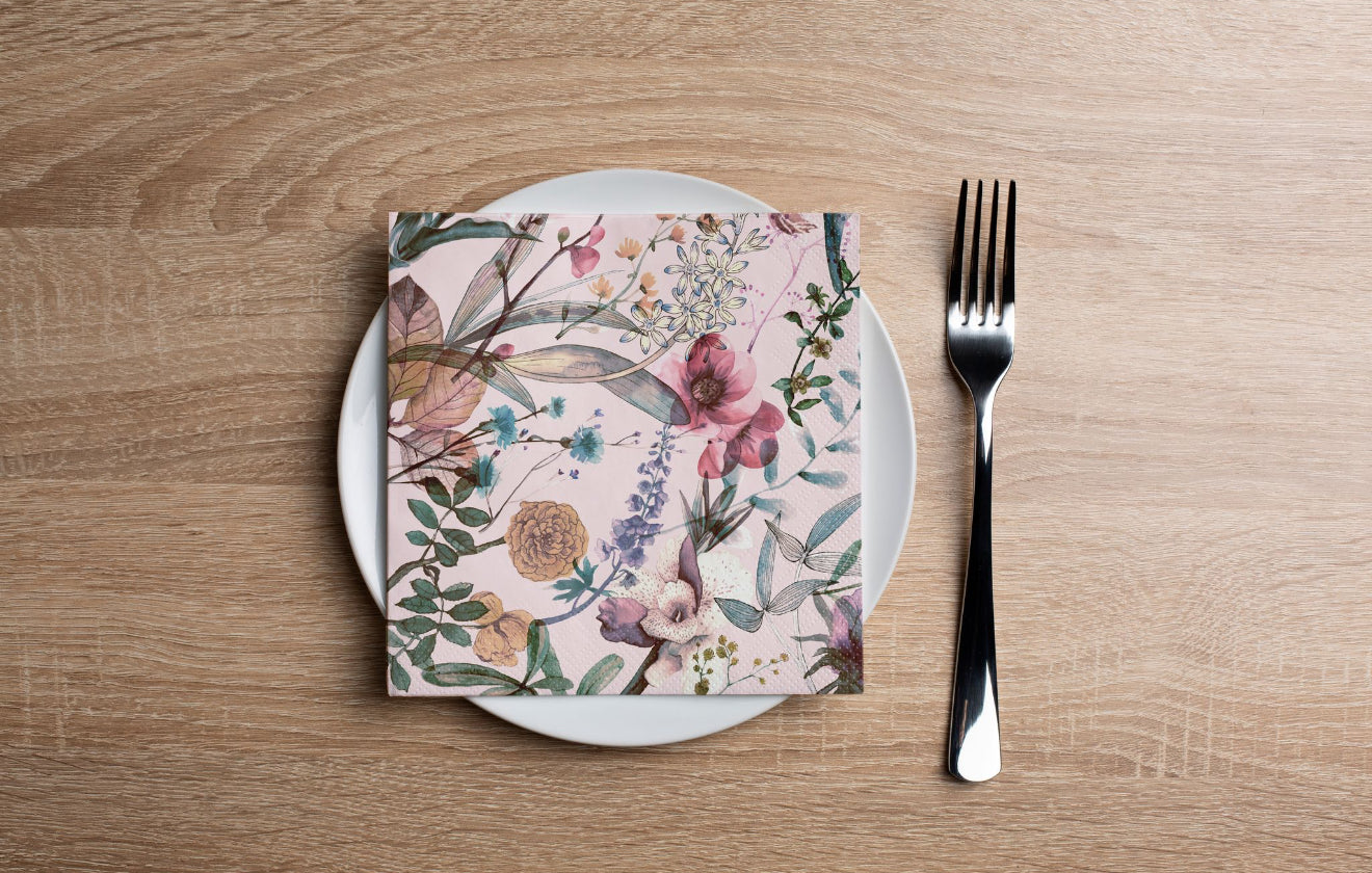 Wildflower Field Cocktail Napkin