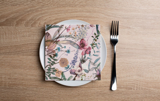 Wildflower Field Cocktail Napkin