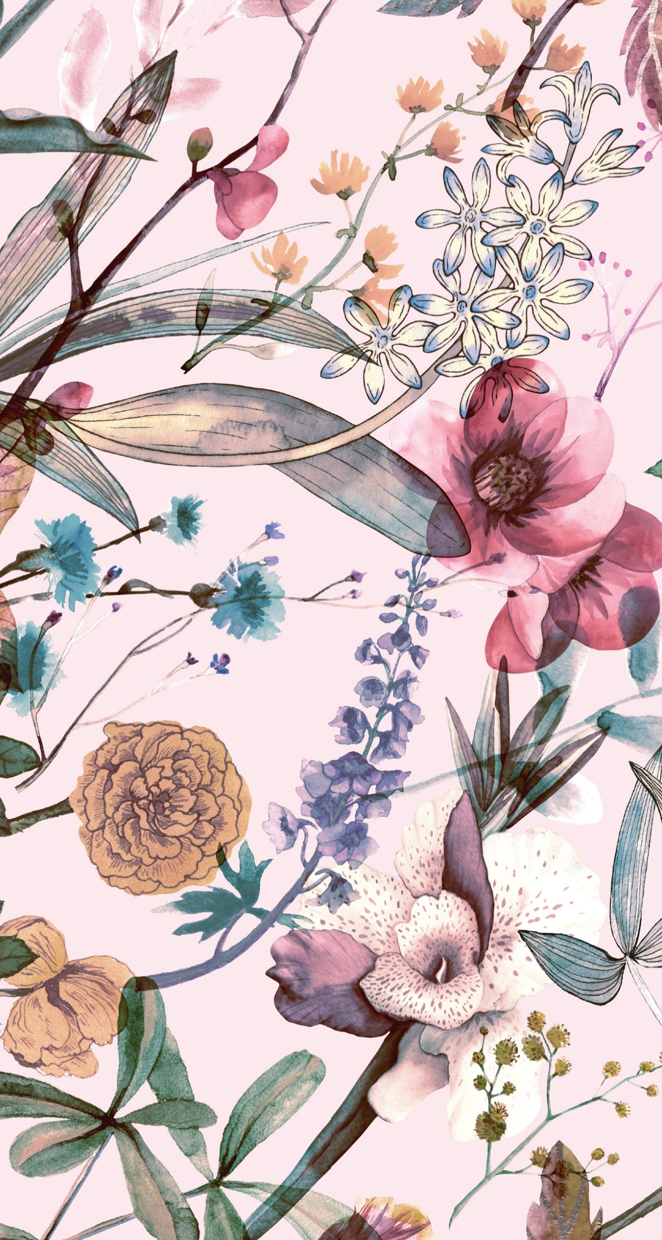 Wildflower Field - Printed Guest Towel