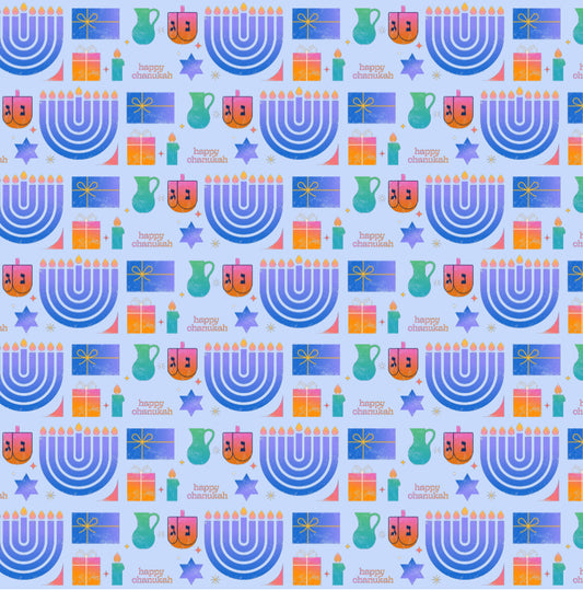 Festive Chanukah - Charger - (SQUARE)