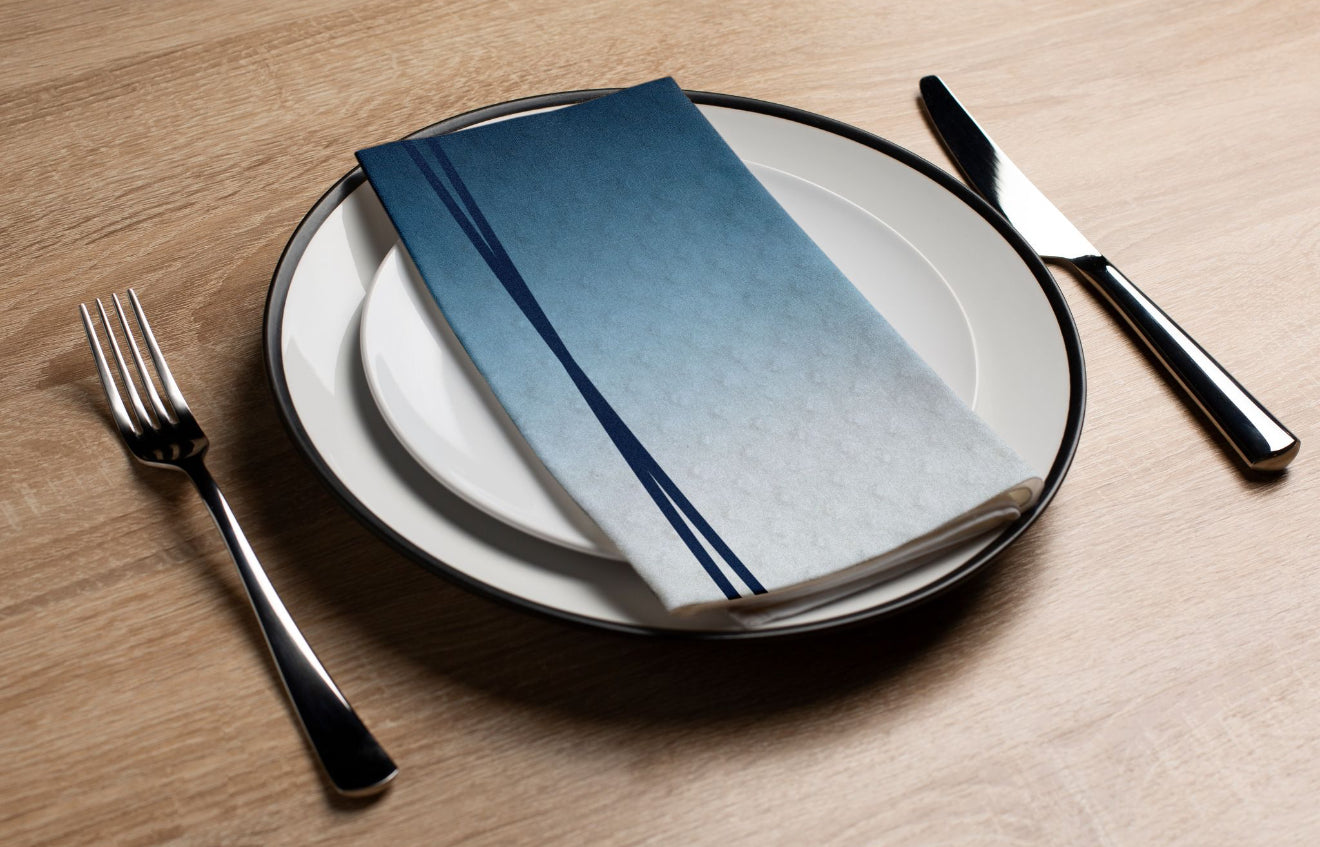 Chanukah Ombre - Printed Guest Towel