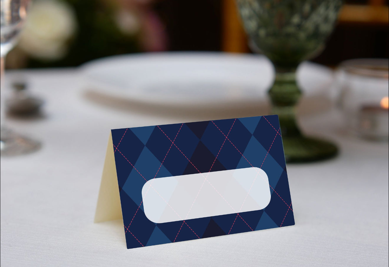 Argyle Place Cards