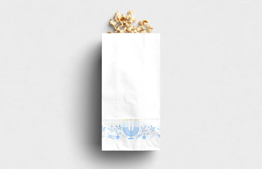 Soft Menorah Printed Paper Bag