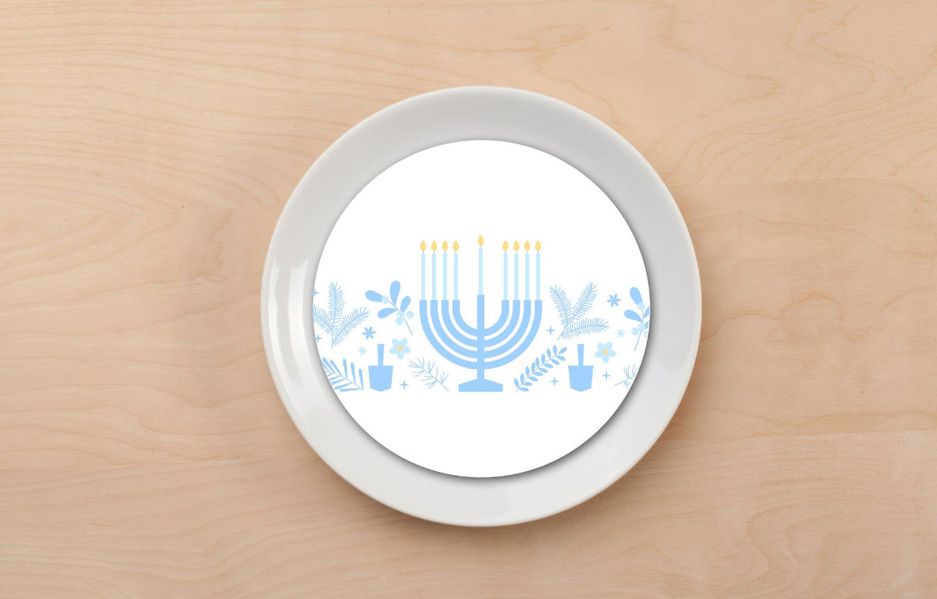 Soft Menorah Plate Accent