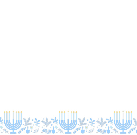 Soft Menorah - Charger - (SQUARE)