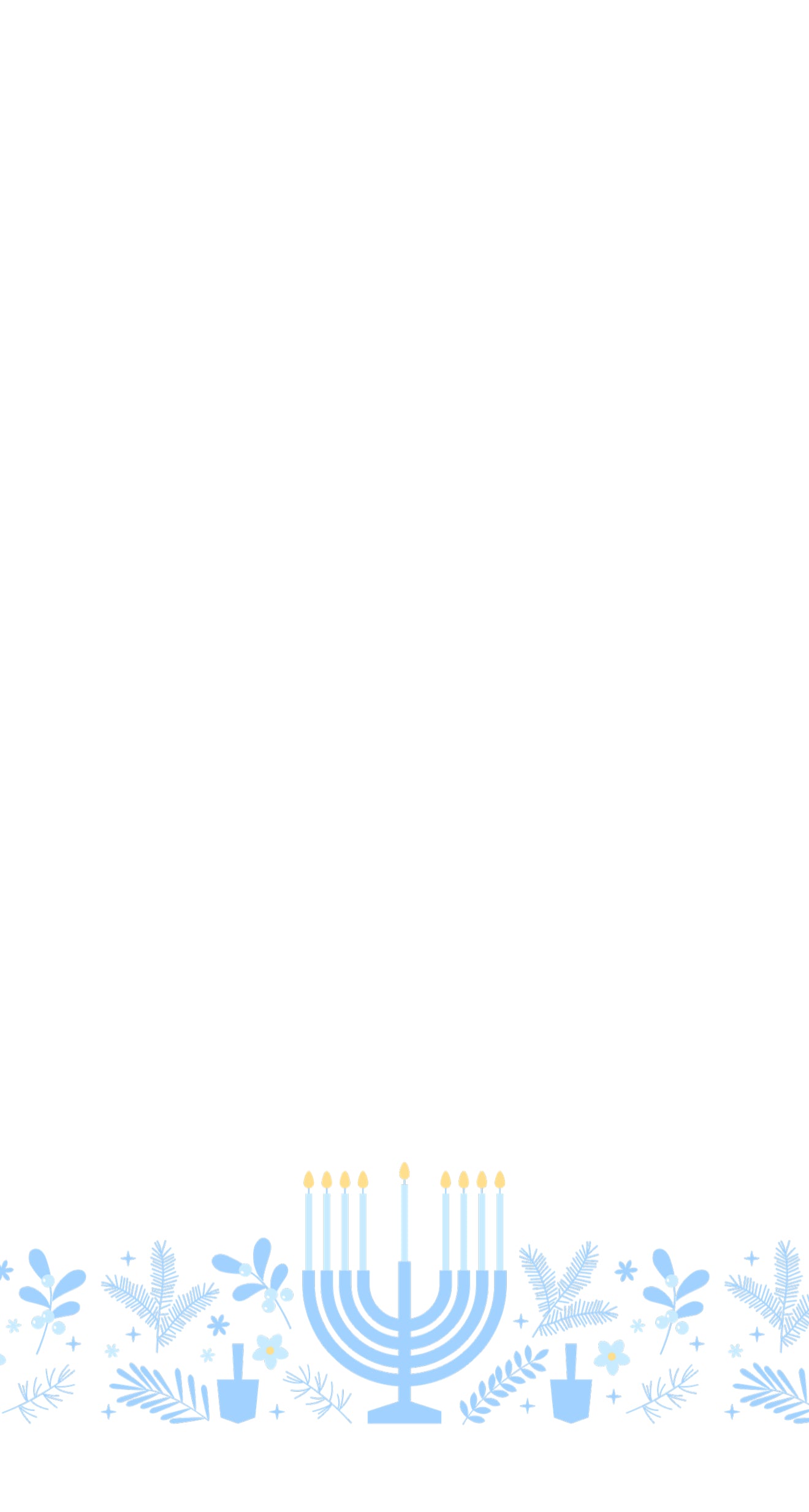 Soft Menorah - Printed Guest Towel