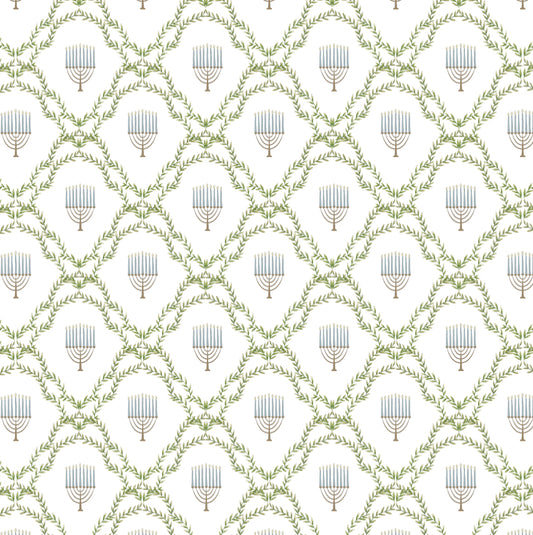 Menorah Lattice - Charger - (SQUARE)