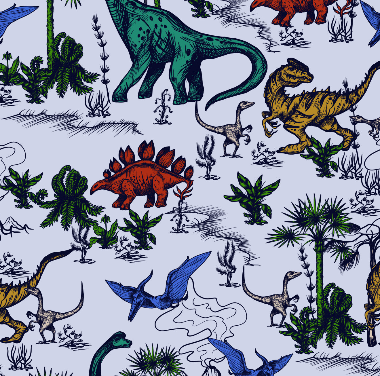 Dinoland Cocktail Napkin