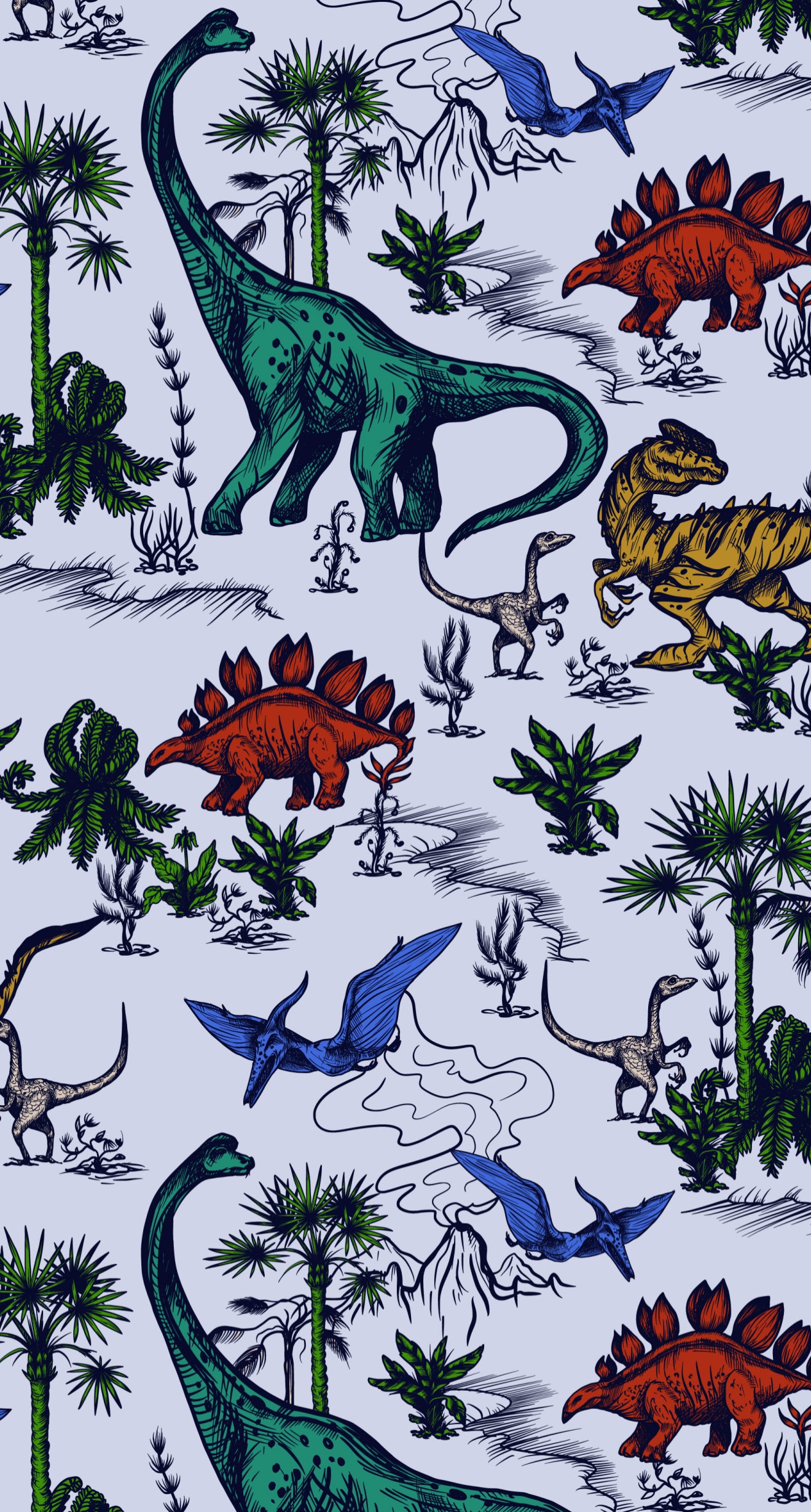 Dinoland - Printed Guest Towel