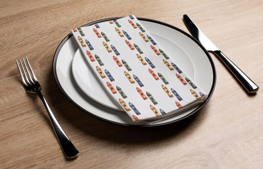 Muted Crayon - Printed Guest Towel