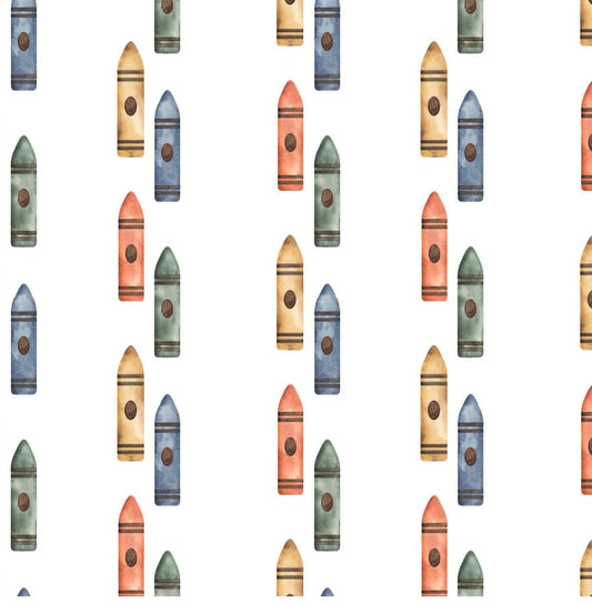 Muted Crayon - Charger - (SQUARE)