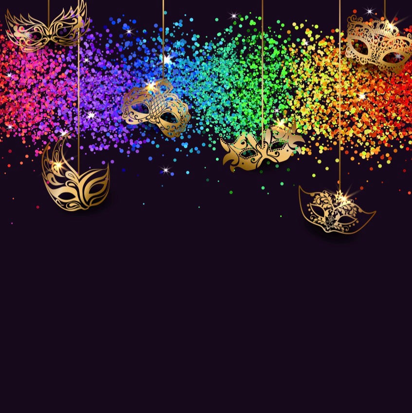 Confetti Masquerade - Charger - (SQUARE)