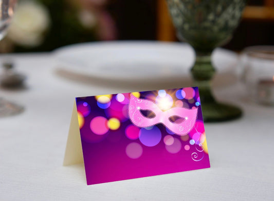 Purim Glow Place Cards
