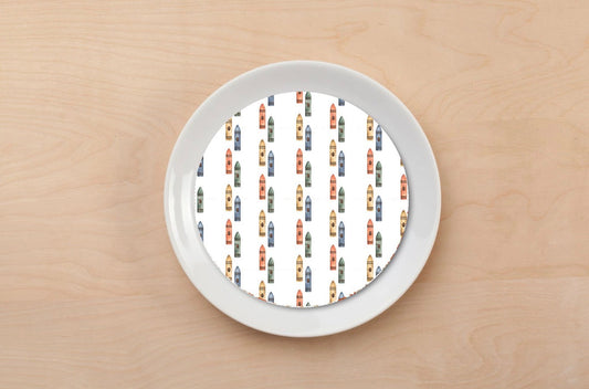 Muted Crayon Plate Accent