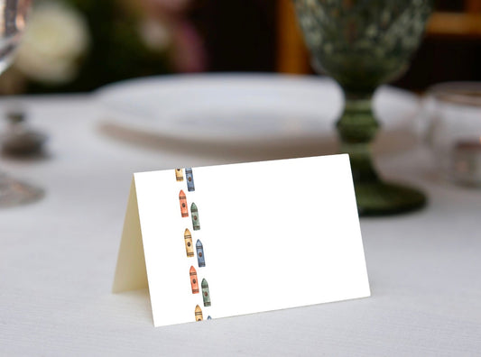 Muted Crayon Place Cards