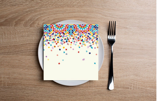 Mosaic Motif Cocktail Napkin