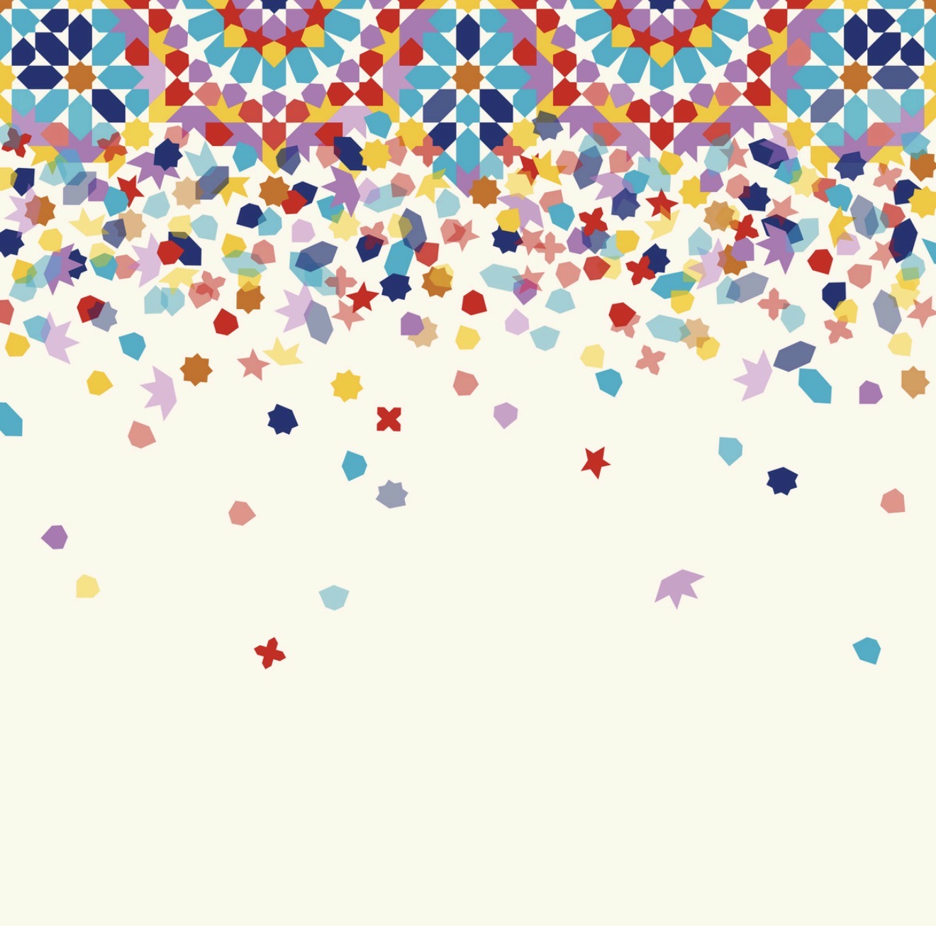 Mosaic Motif Cocktail Napkin