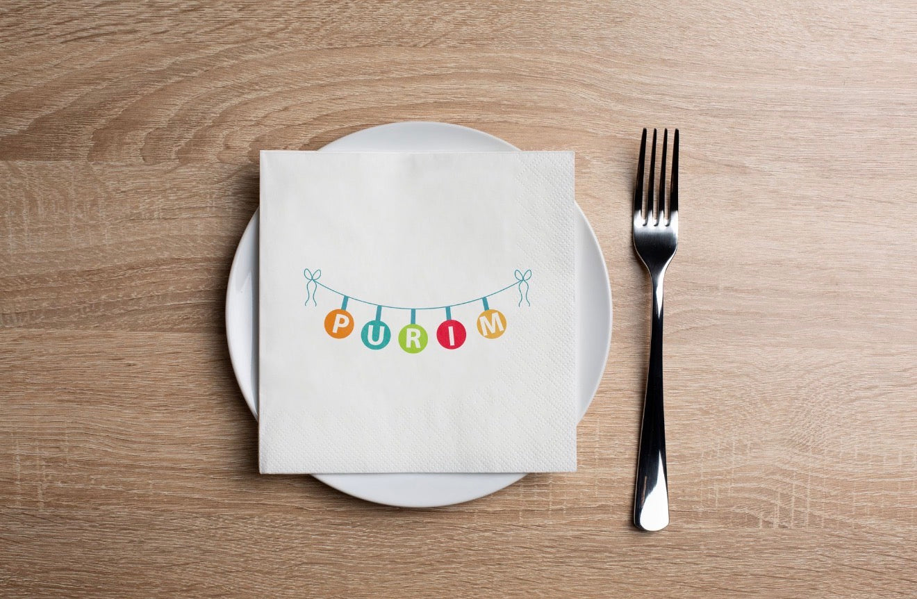 Cartoon Clowns Cocktail Napkin