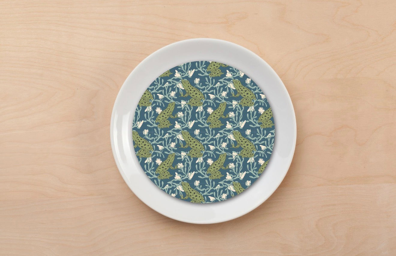 Frog Wallpaper Plate Accent