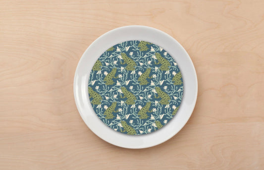 Frog Wallpaper Plate Accent