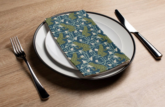 Frog Wallpaper - Printed Guest Towel