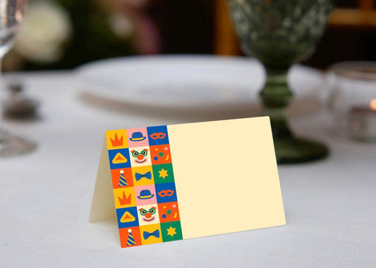 Clown Around Place Cards