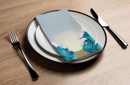 Sea Splitting - Printed Guest Towel