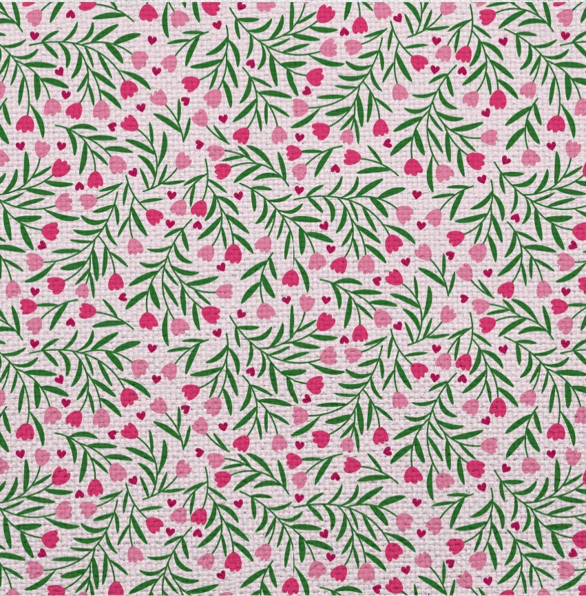 Tulip Hearts - Charger - (SQUARE)