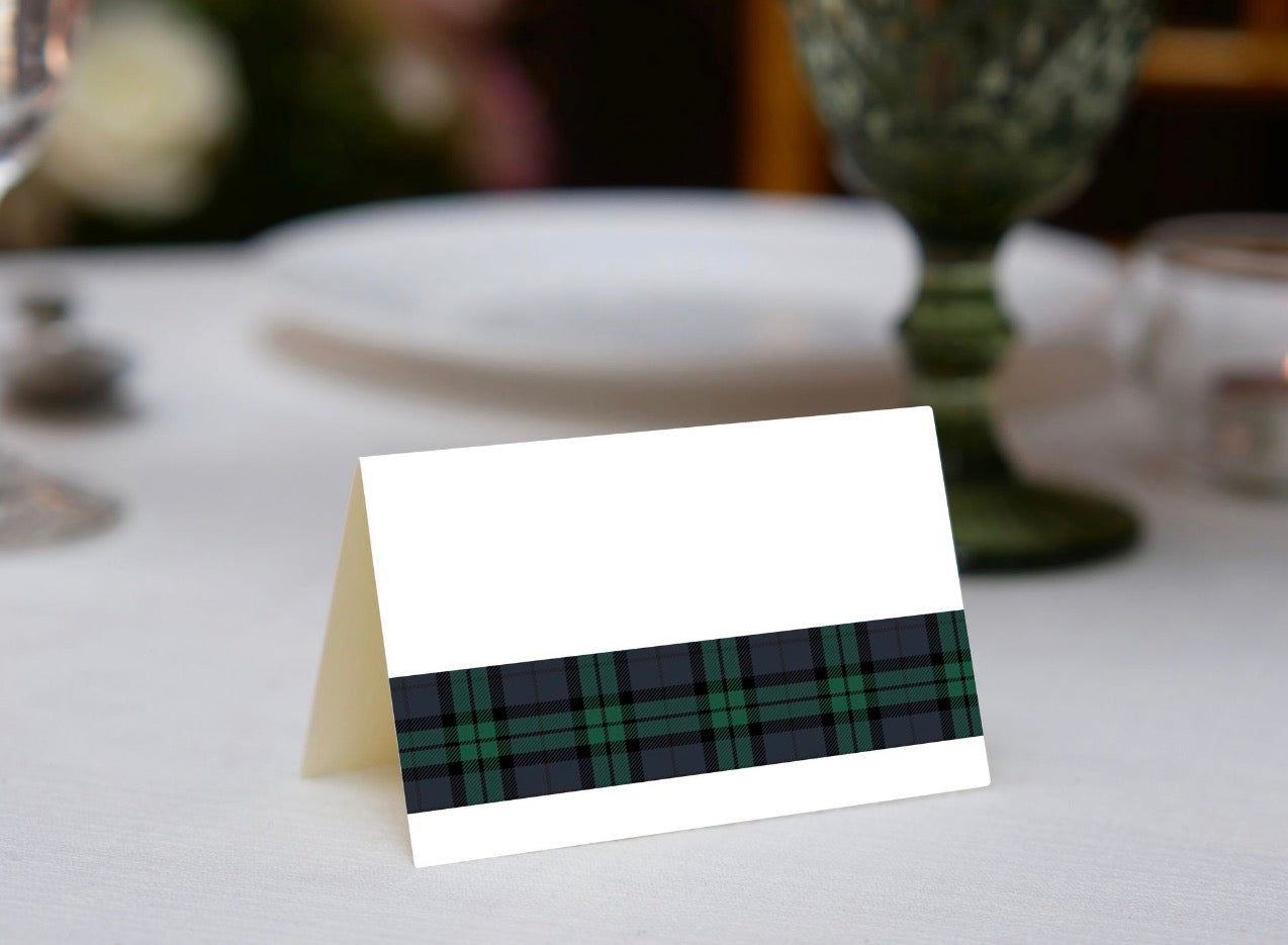 Lauren Plaid Place Cards