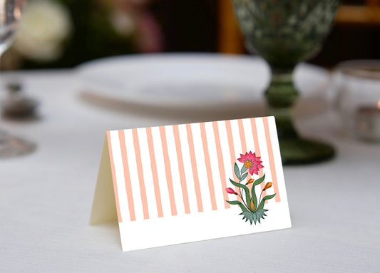 Floral Stamp Place Cards