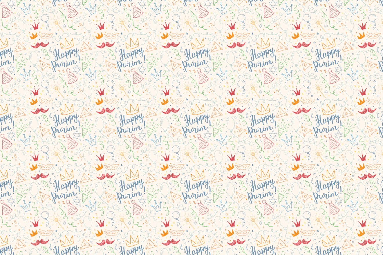 Purim Scribble - Placemat