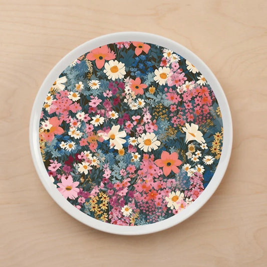 Spring Wildflowers Plate Accent