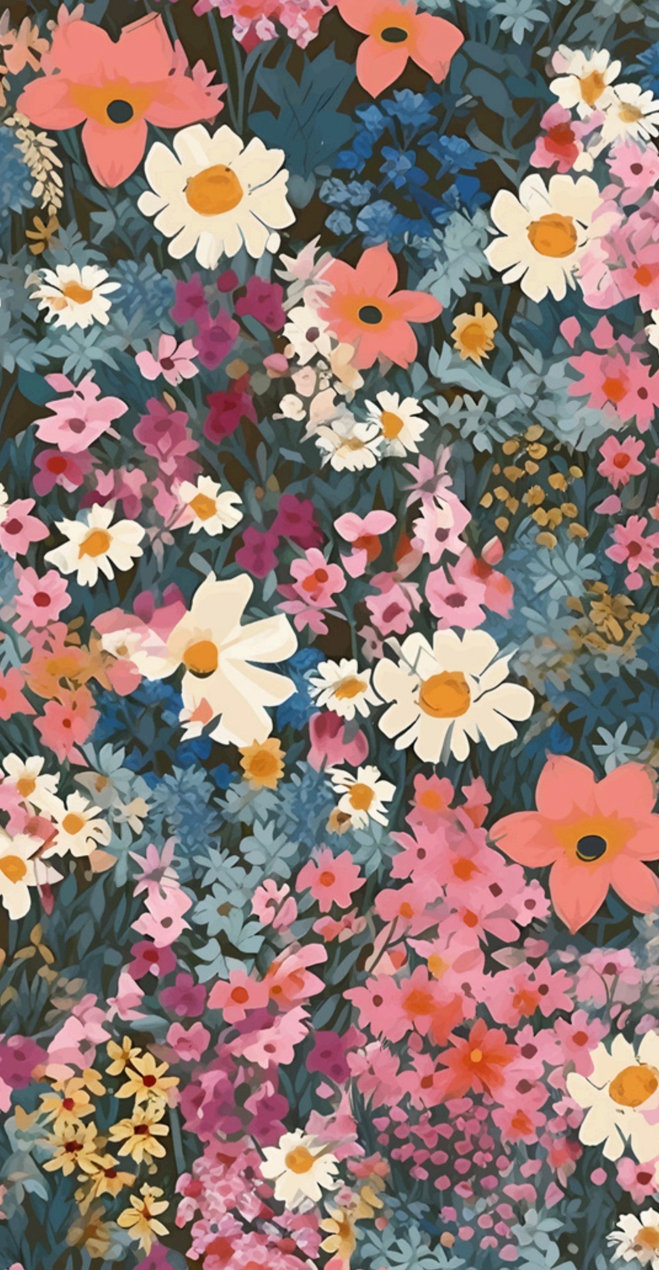 Spring Wildflowers - Printed Guest Towel