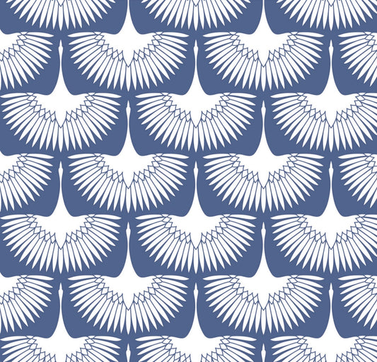 Flying Swans Blue- Charger - (SQUARE)