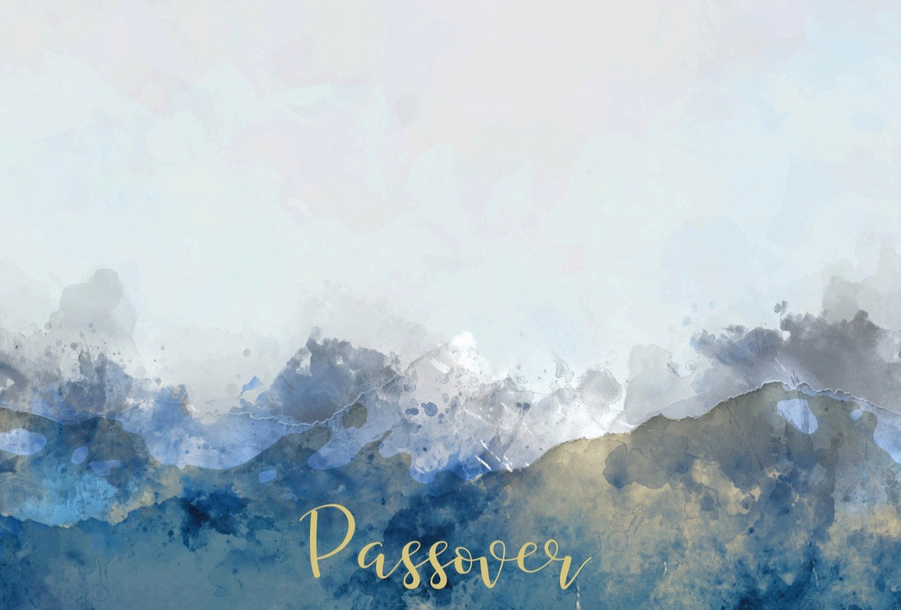 Blue Watercolor Passover - Placemat