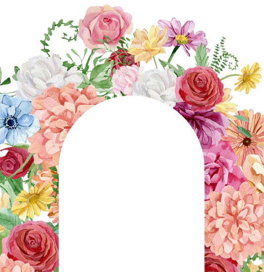Floral Arch Pesach - Charger - (SQUARE)