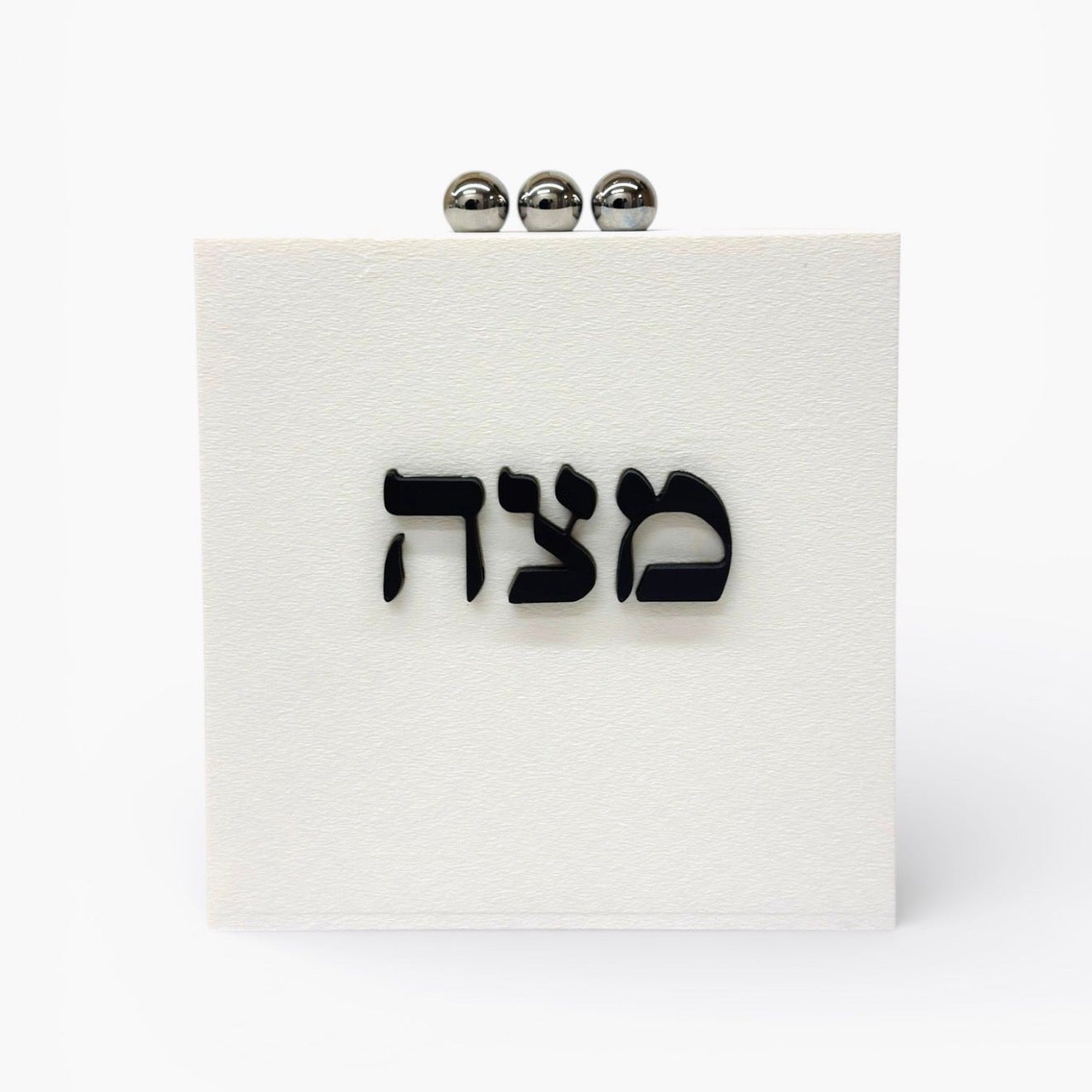 Matzoh Box With Word Black