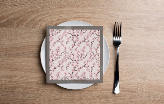 Passover Cherry Blossoms Cocktail Napkin