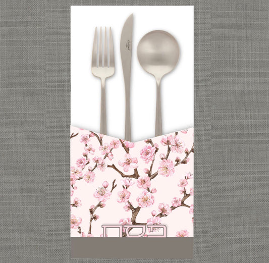 Passover Cherry Blossoms Cutlery Pouch