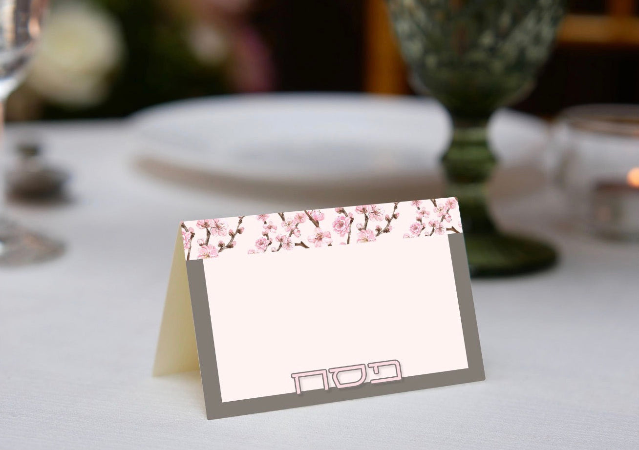 Passover Cherry Blossoms - Place Cards