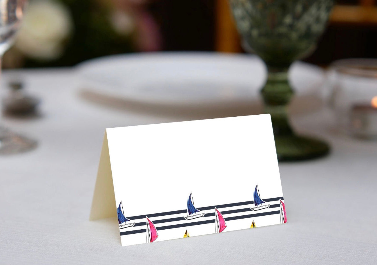 Sailboats Place Cards