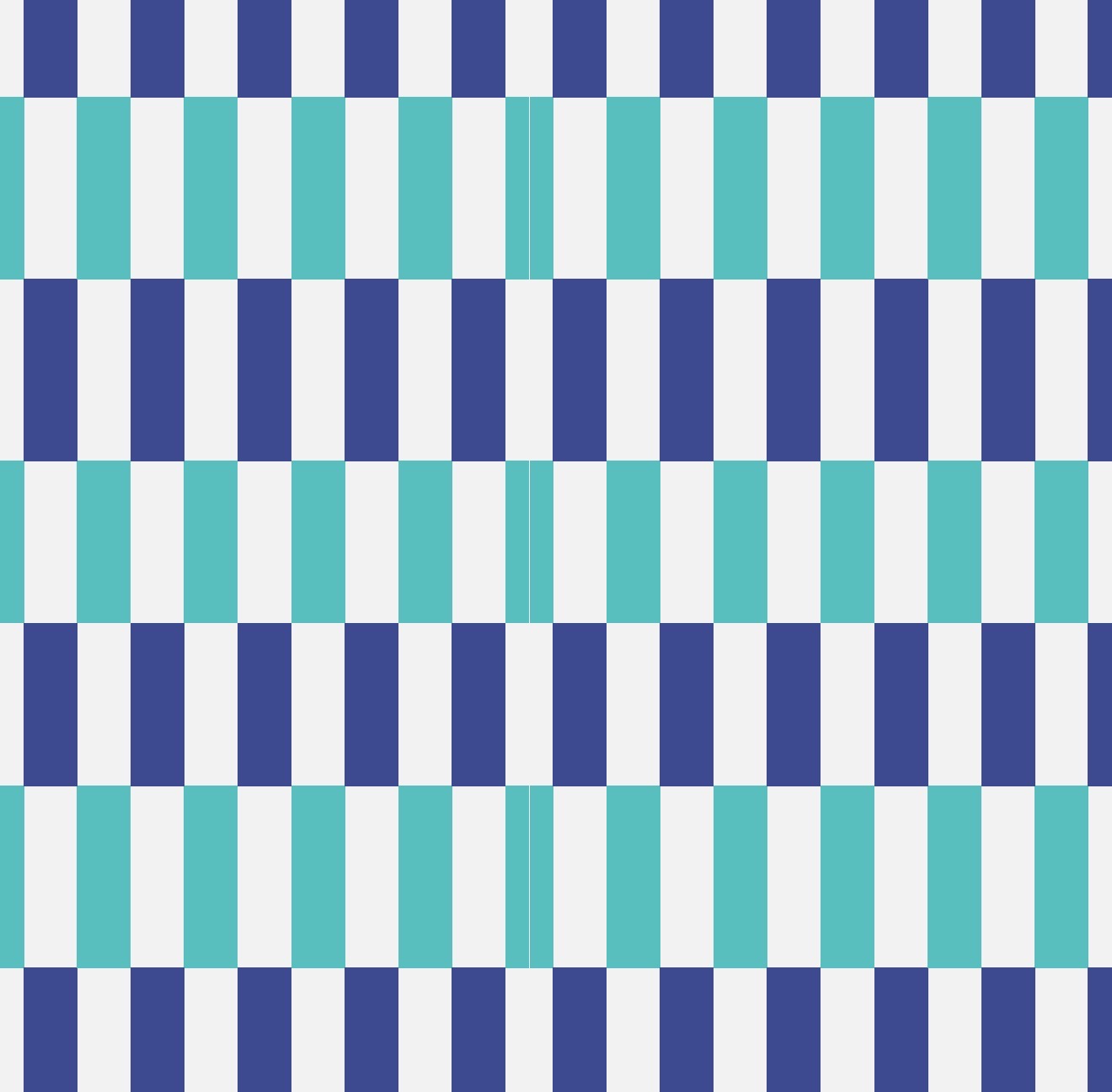 Offset Blue Cocktail Napkin