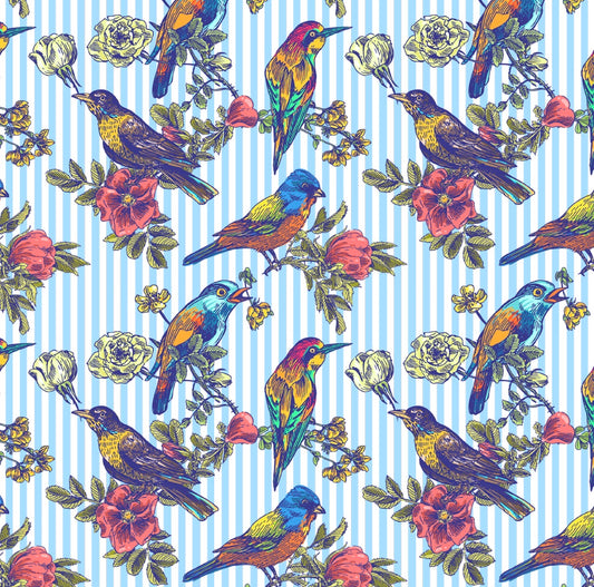 Pinstripe Tropics - Charger - (SQUARE)