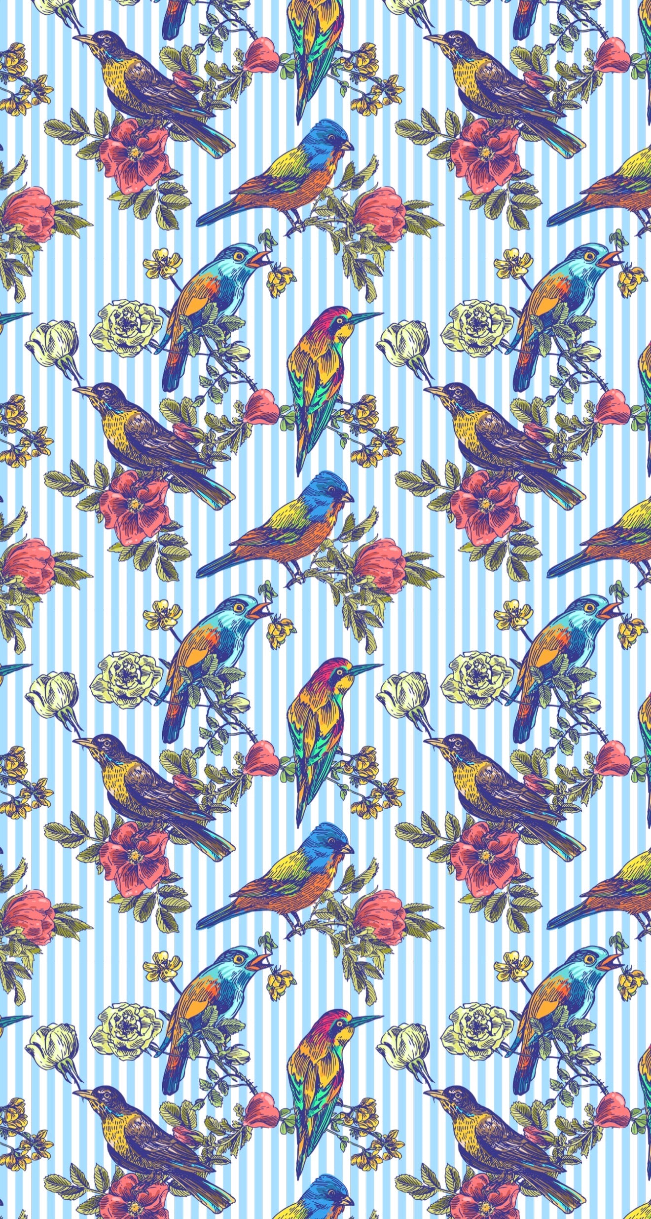 Pinstripe Tropics - Printed Guest Towel