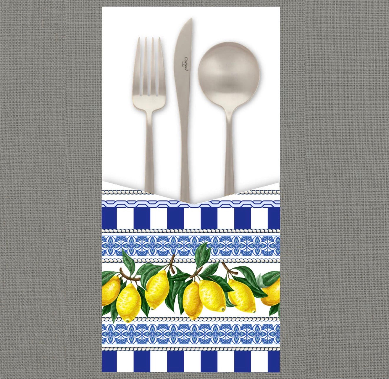Venetian Lemons Cutlery Pouch