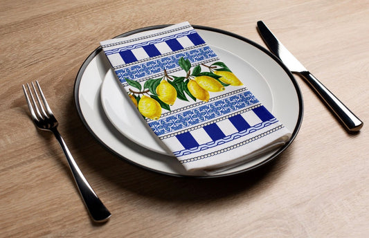 Venetian Lemons - Printed Guest Towel