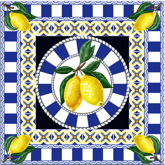 Venetian Lemons - Charger - (SQUARE)