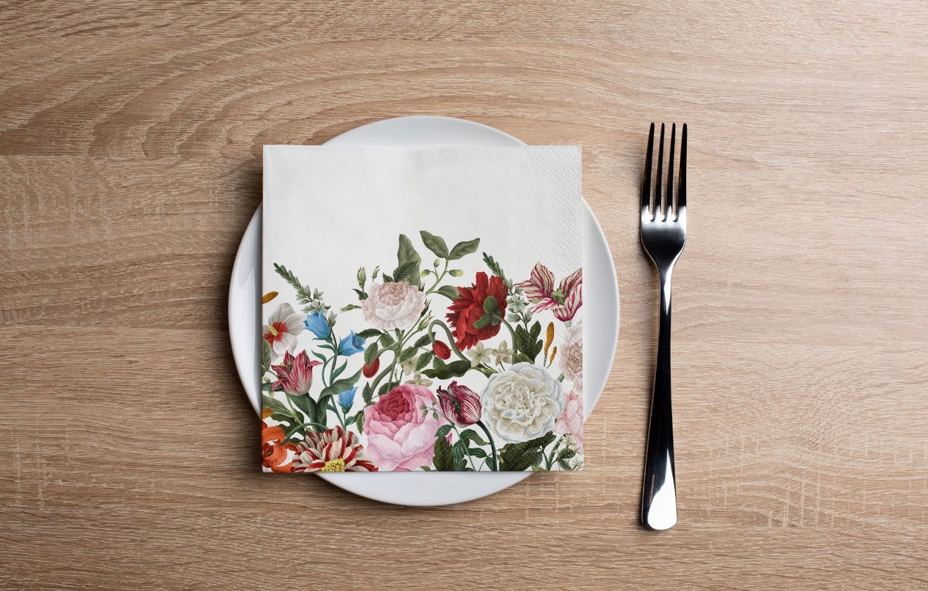Rose Enchantment Cocktail Napkin